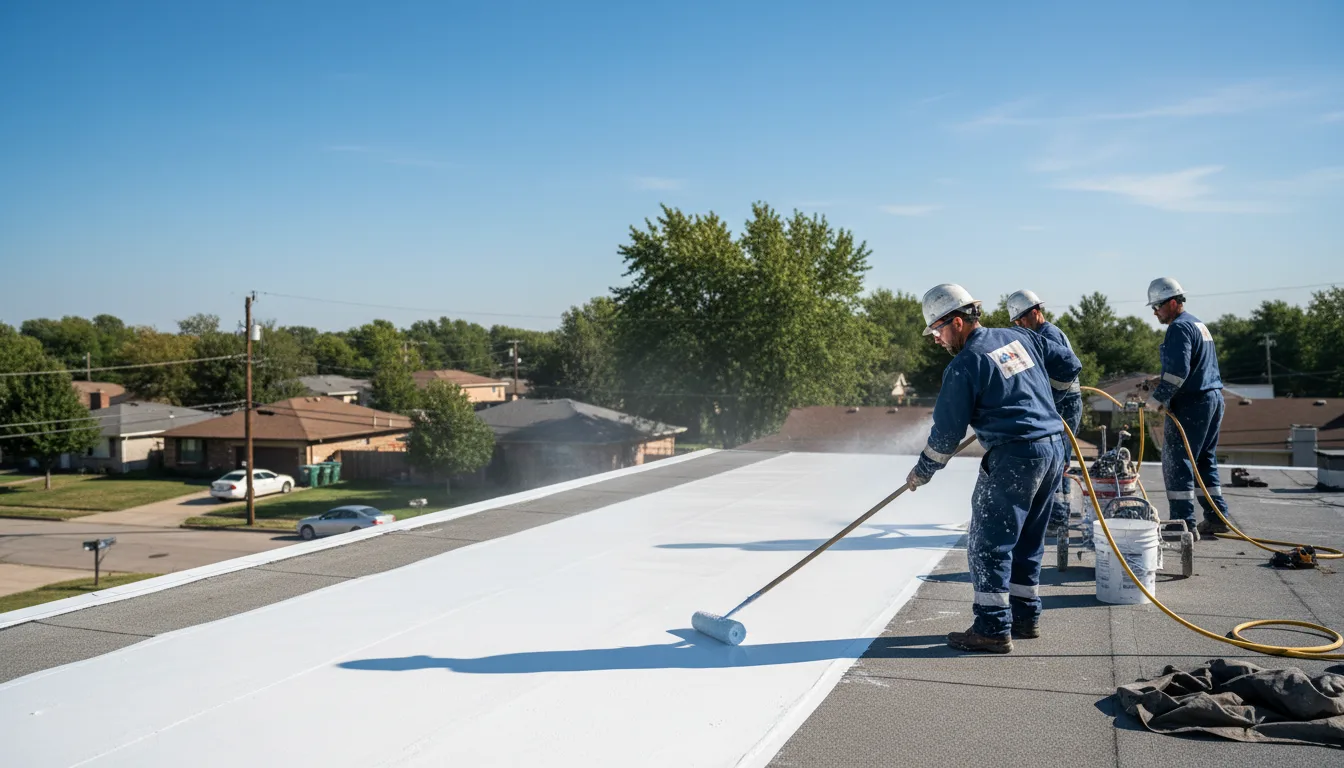 Commercial roof coating in Tennessee Colony, TX near me